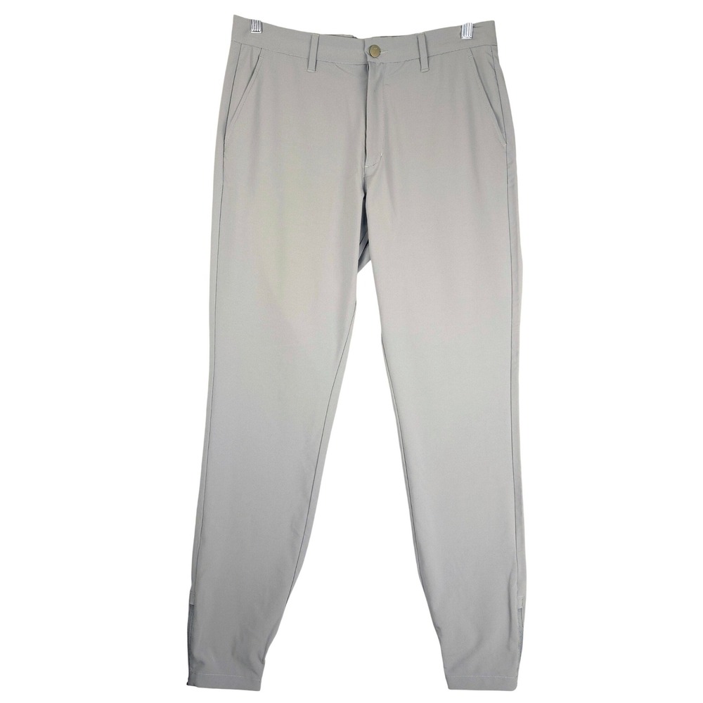 Primo Golf Jogger Pants Mens 33 Tall Gray Tapered Stretch Ankle Zip‎ Performance